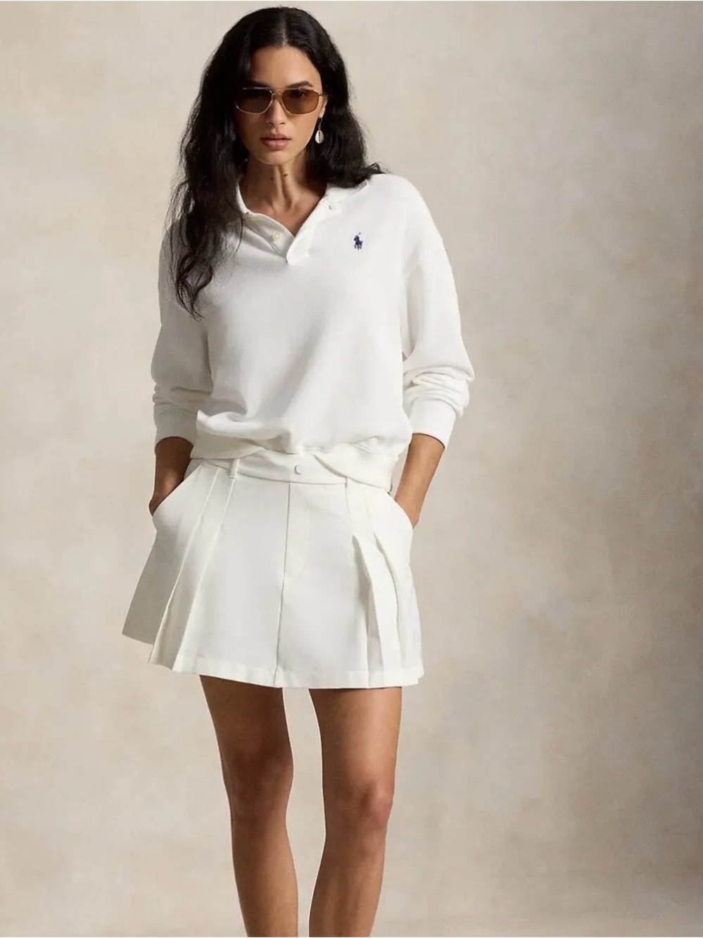 NWT Ralph Lauren RLX White Pleated Golf Shorts Size S $128